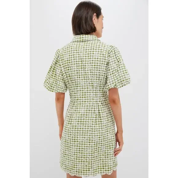 TUCKERNUCK Embroidered Floral Green Gingham Mini Delaney Dress Size XL NWT - threedaughtersproperties.com TUCKERNUCK Embroidered Floral Green Gingham Mini Delaney Dress Size XL NWT - threedaughtersproperties.com